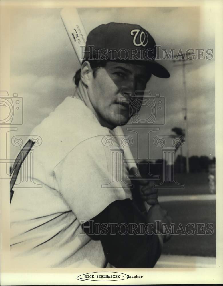 Press Photo Washington Senators baseball catcher Rick Stelmaszek - sas15700 - Historic Images