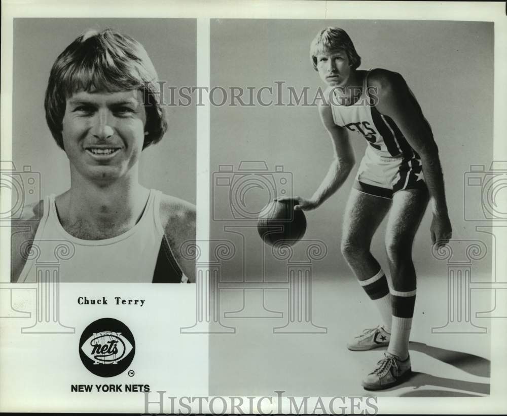 Press Photo New York Nets basketball player Chuck Terry - sas15841 - Historic Images