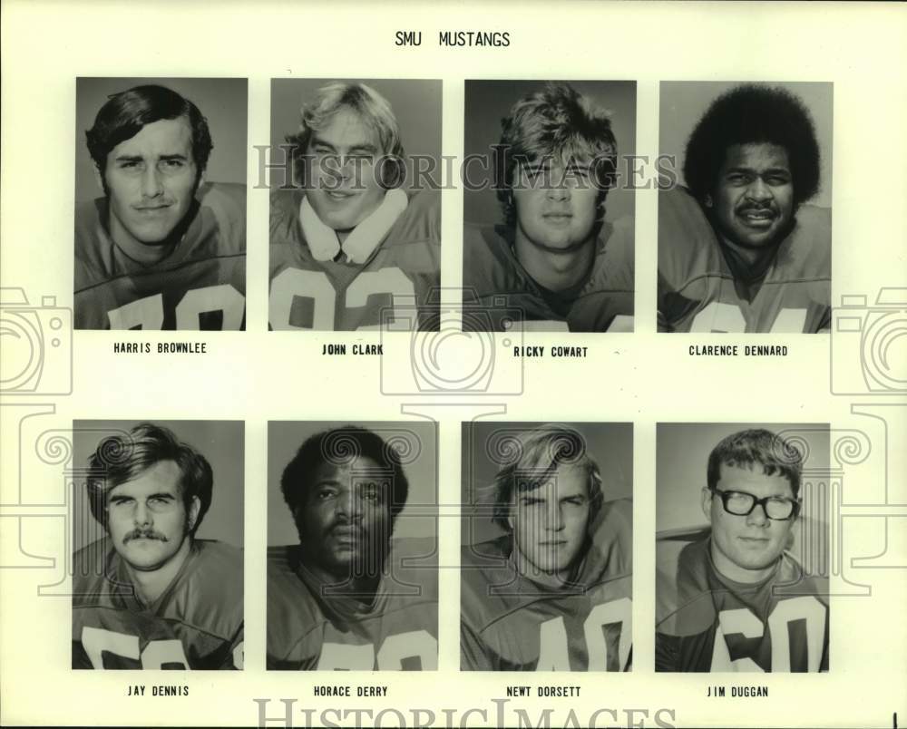 Press Photo Southern Methodist college football mug shots - sas15856 - Historic Images