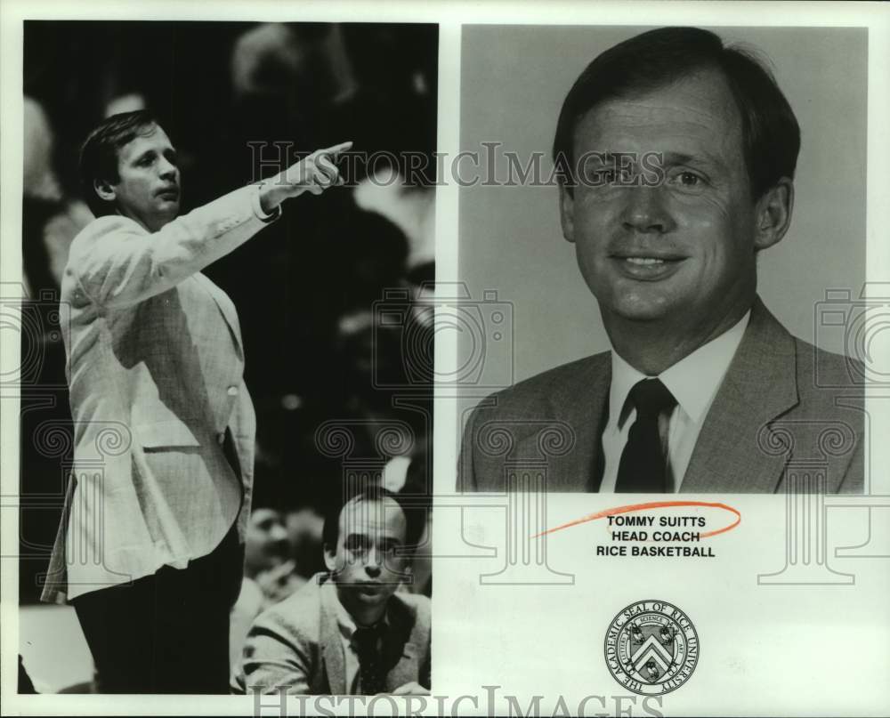 Press Photo Rice University college basketball coach Tommy Suitts - sas15871 - Historic Images