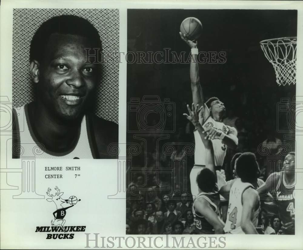 Press Photo Milwaukee Bucks basketball center Elmore Smith - sas15924 - Historic Images