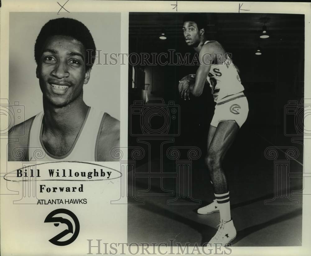 Press Photo Atlanta Hawks basketball player Bill Willoughby - sas15929- Historic Images