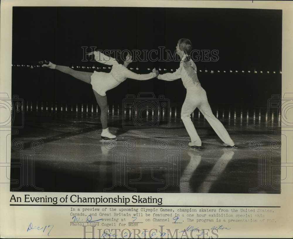 Press Photo Figure skaters in action - sas15938 - Historic Images