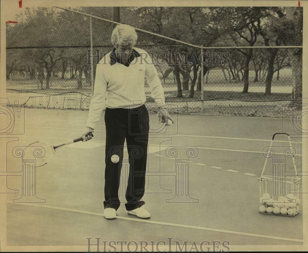 1980 Press Photo Tennis pro Jorn Haga - sas15977 - Historic Images
