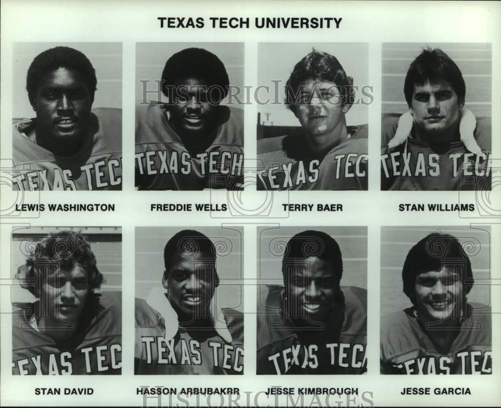 Press Photo Texas Tech college football mug shots - sas15989 - Historic Images
