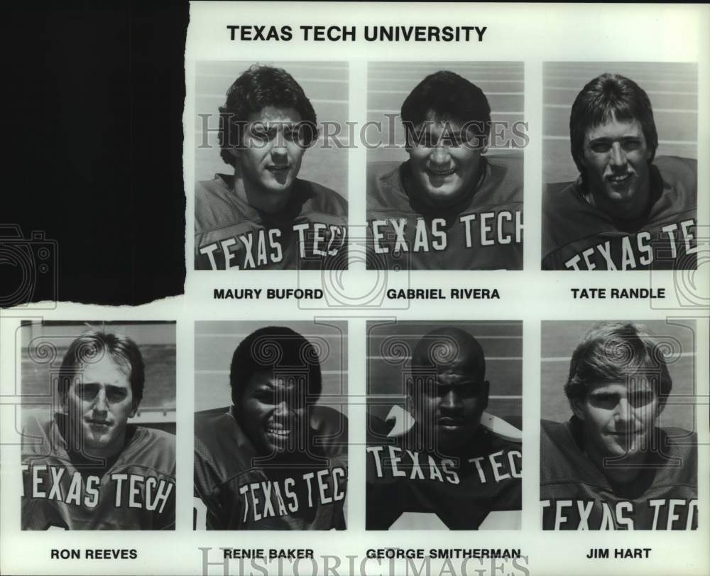 Press Photo Texas Tech college football mug shots - sas15990 - Historic Images