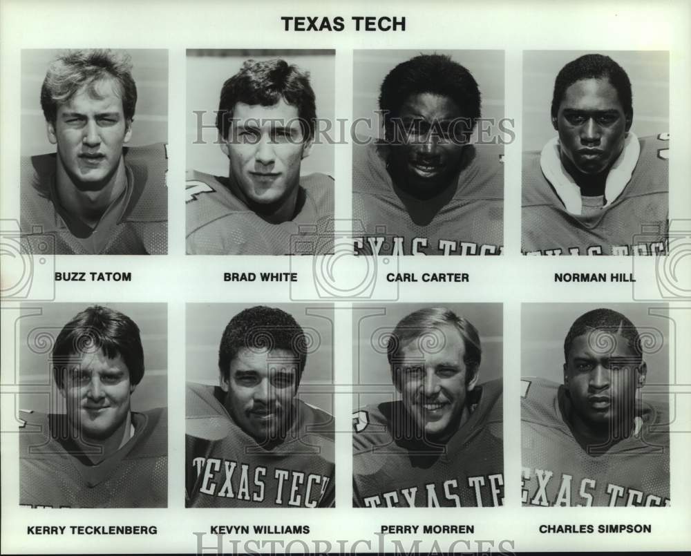 Press Photo Texas Tech college football mug shots - sas15994 - Historic Images