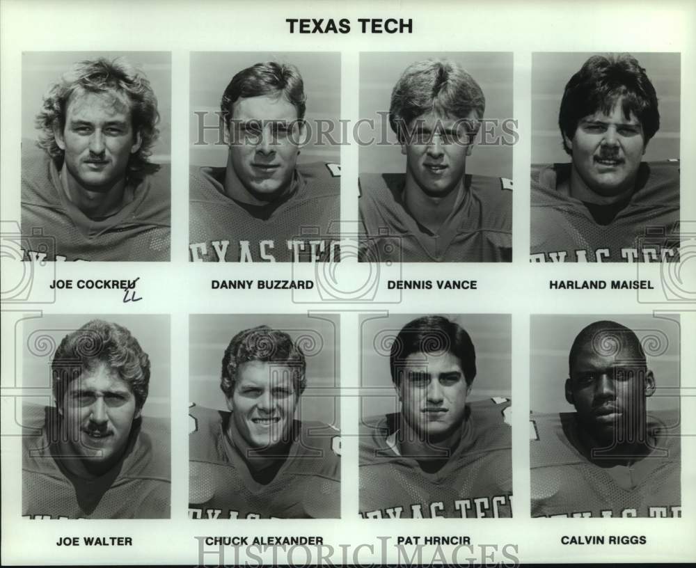 Press Photo Texas Tech college football mug shots - sas15995 - Historic Images