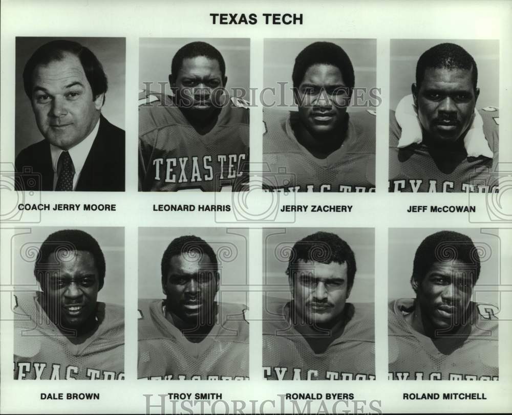 Press Photo Texas Tech college football mug shots - sas15999 - Historic Images