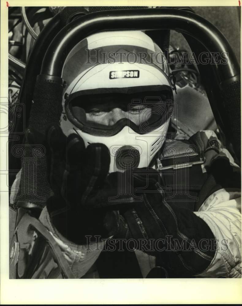 1983 Press Photo Drag race driver Gene Snow - sas16031 - Historic Images
