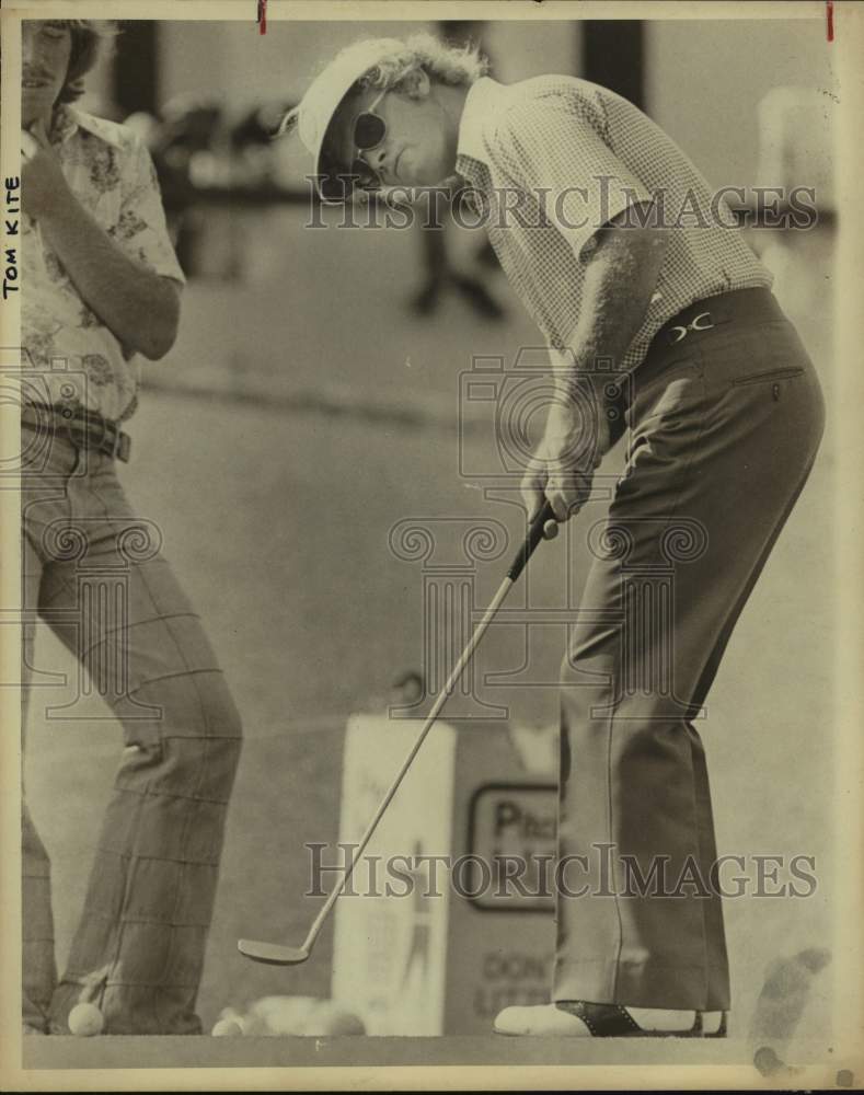 1976 Press Photo Golfer Tom Kite plays the Texas Open - sas16083 - Historic Images