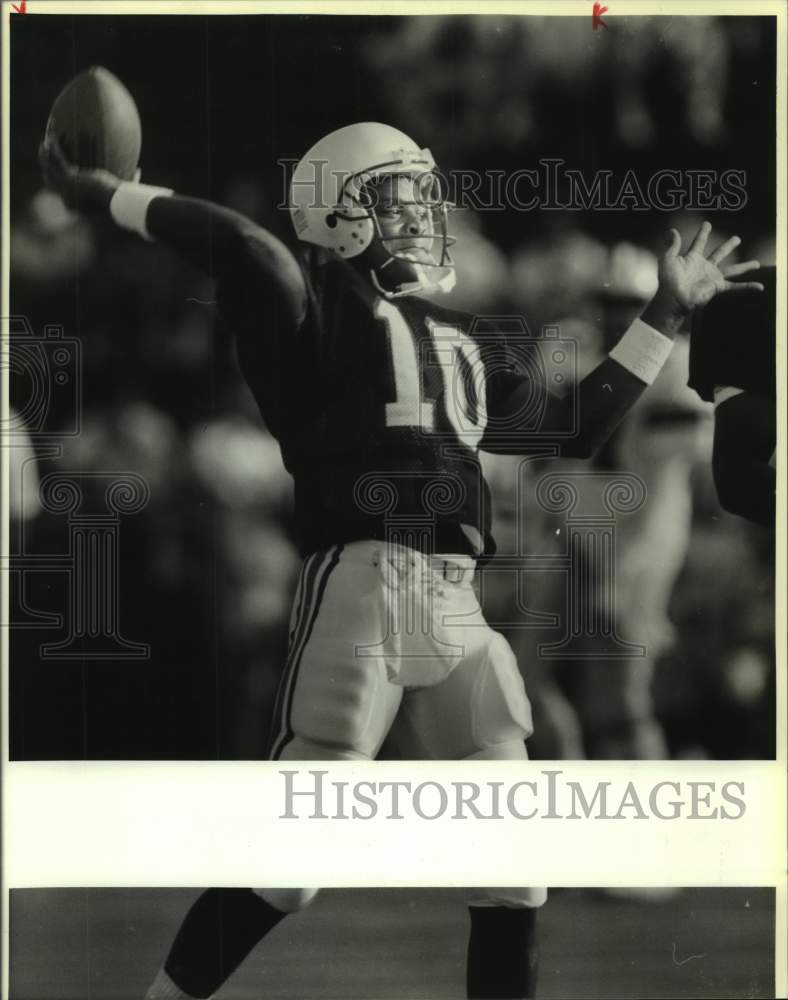 Press Photo Houston Oilers quarterback Reggie Slack - sas16109 - Historic Images