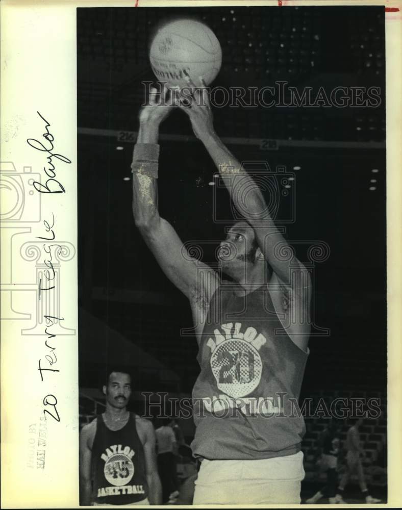 1981 Press Photo Baylor college basketball player Terry Teagle - sas16120-Historic Images