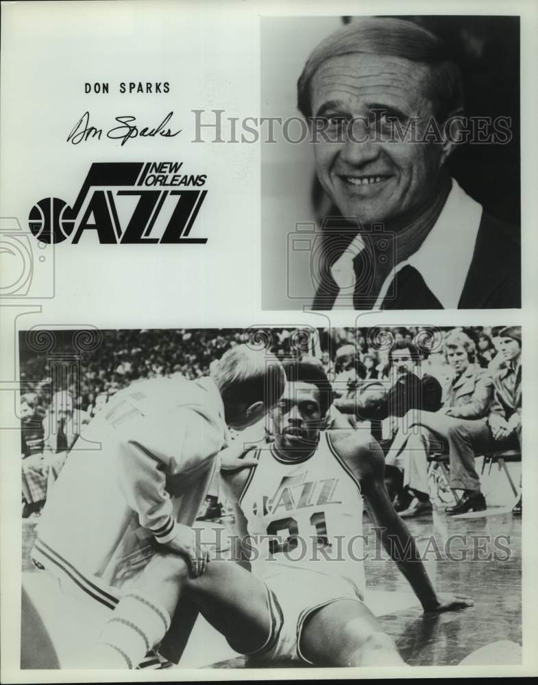 Press Photo New Orleans Jazz basketball trainer Don Sparks - sas16134 - Historic Images