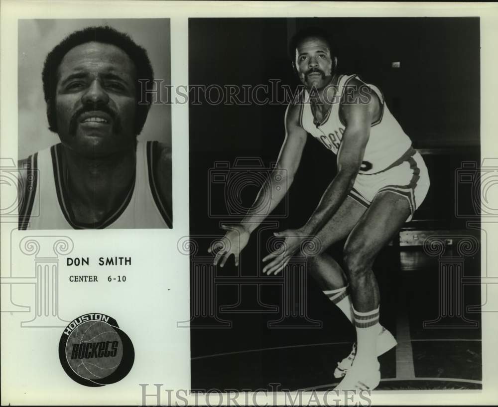 Press Photo Houston Rockets basketball player Don Smith - sas16166- Historic Images
