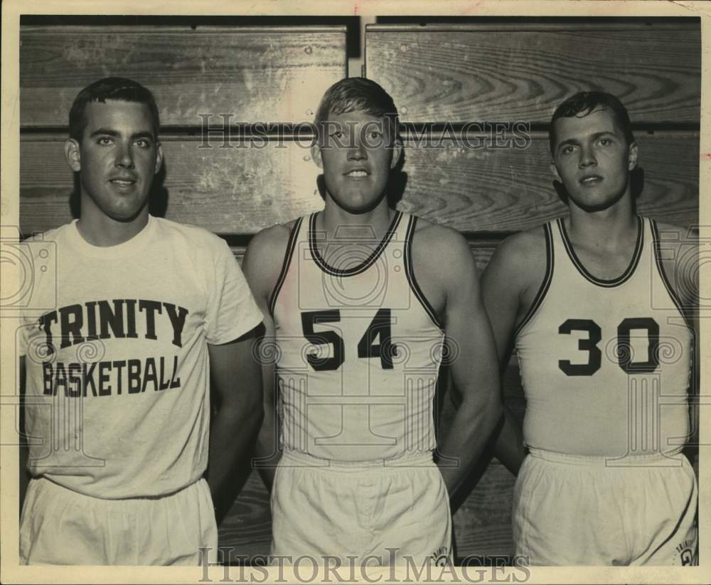 1969 Press Photo A trio fo Trinity University college basketball players-Historic Images