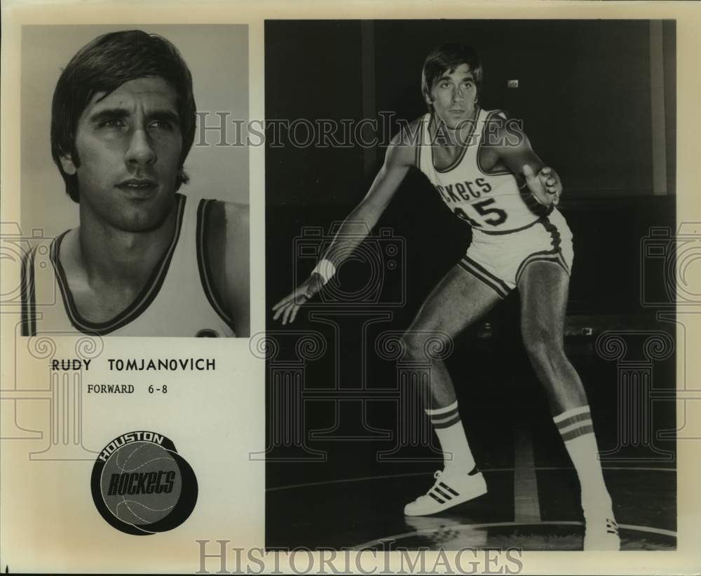 Press Photo Houston Rockets basketball player Rudy Tomjanovich - sas16283 - Historic Images