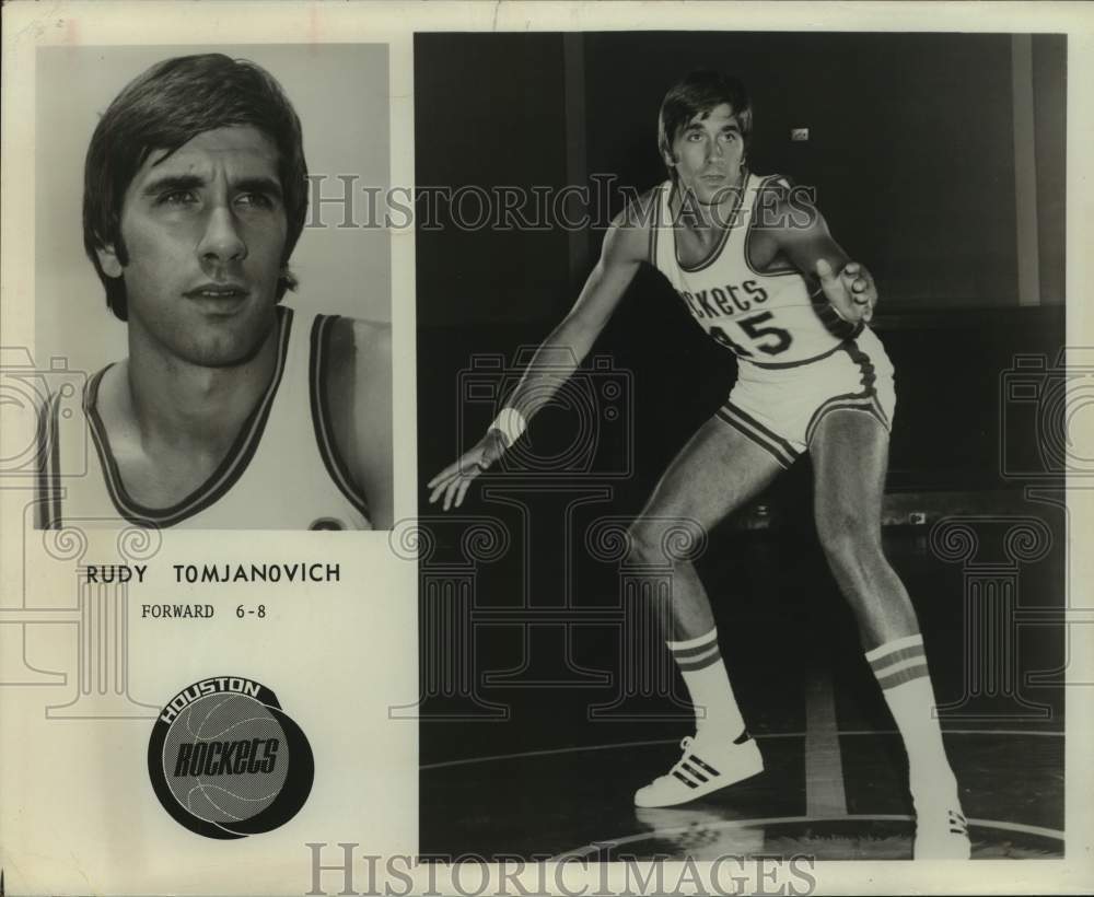 1979 Press Photo Houston Rockets basketball player Rudy Tomjanovich ...