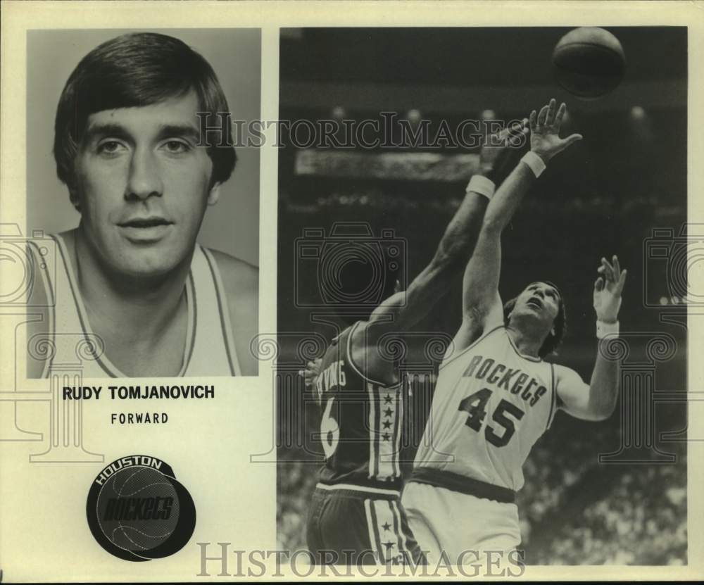 Press Photo Houston Rockets basketball player Rudy Tomjanovich - sas16292 - Historic Images