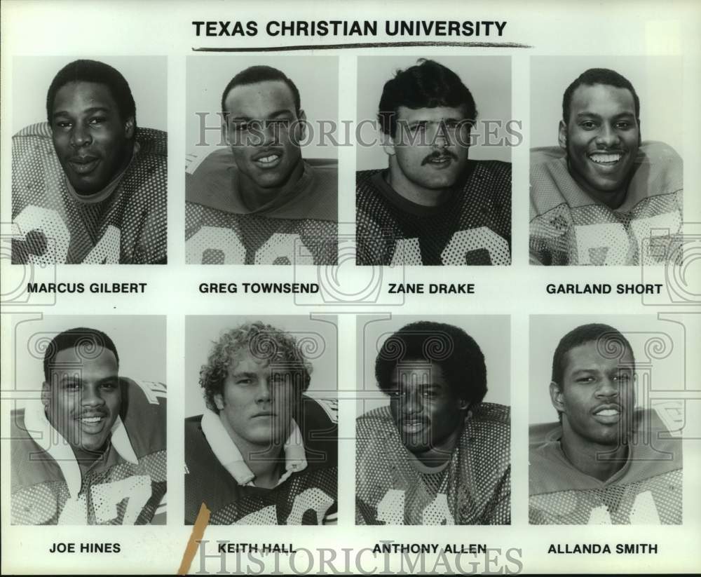 Press Photo Texas Christian college football mug shots - sas16314- Historic Images