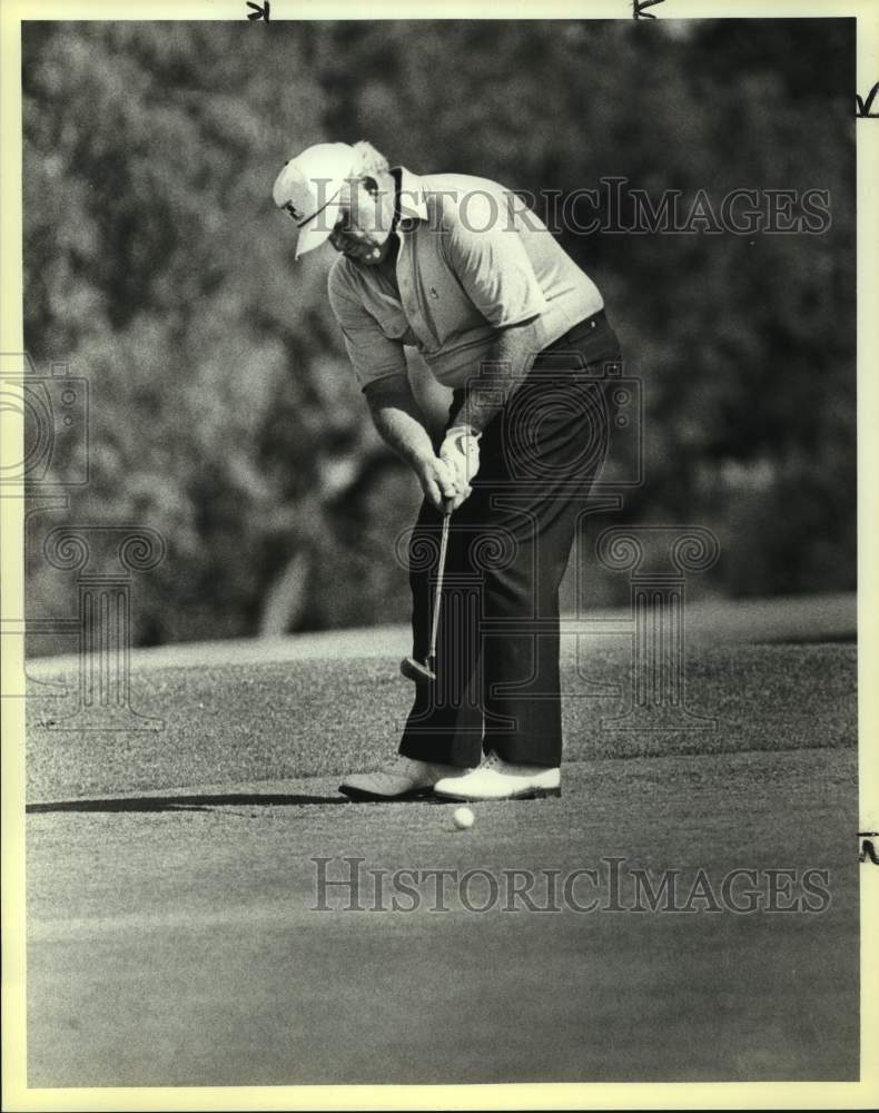 1984 Press Photo Golfer Carl Werner in action - sas16409- Historic Images