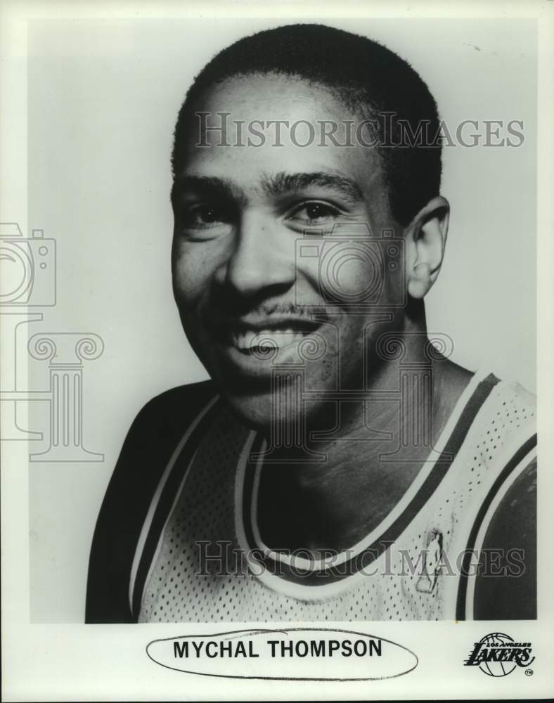 Press Photo Los Angeles Lakers basketball player Mychal Thompson - sas16447 - Historic Images