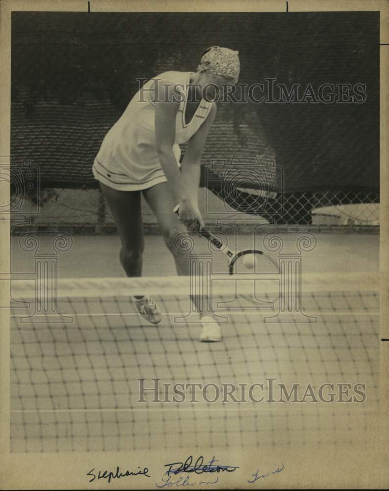 1975 Press Photo Tennis player Stephanie Tolleson - sas16461 - Historic Images