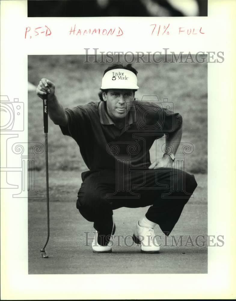 1992 Press Photo Golfer Donnie Hammond plays the Texas Open - sas16538 - Historic Images