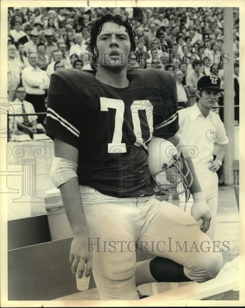 1975 Press Photo University of Texas football player Bob Simmons - sas16554 - Historic Images