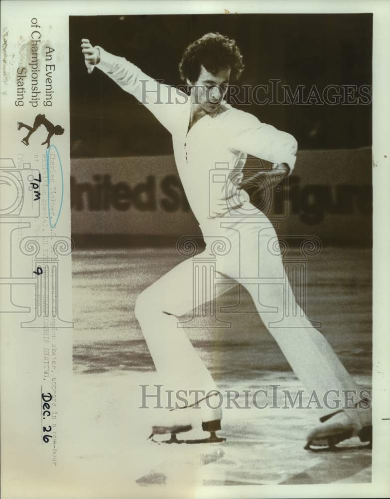 Press Photo United States champion figure skater Charles Tickner - sas16604 - Historic Images