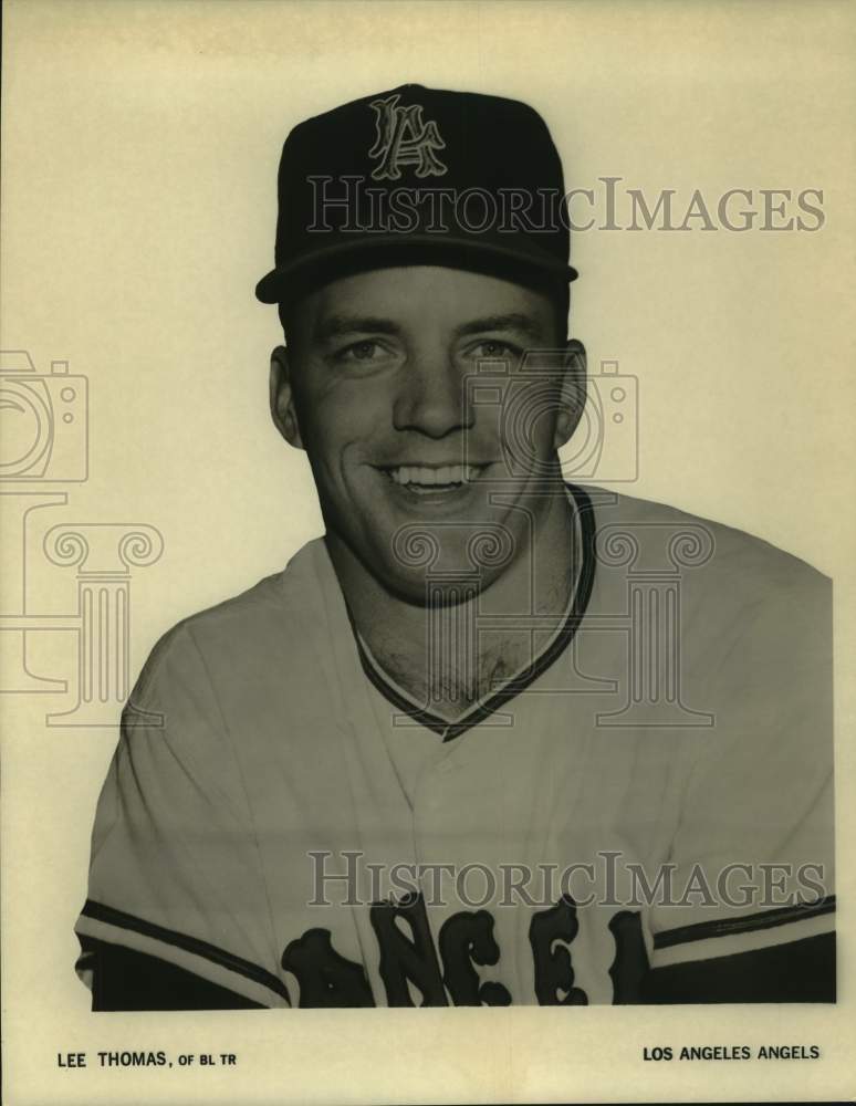 Press Photo Los Angeles Angels outfielder Lee Thomas - sas16627 - Historic Images