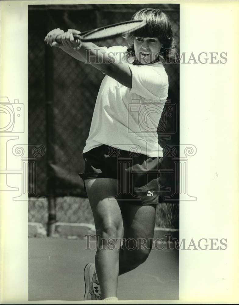 1986 Press Photo Tennis player Jenny Mainz - sas16714 - Historic Images