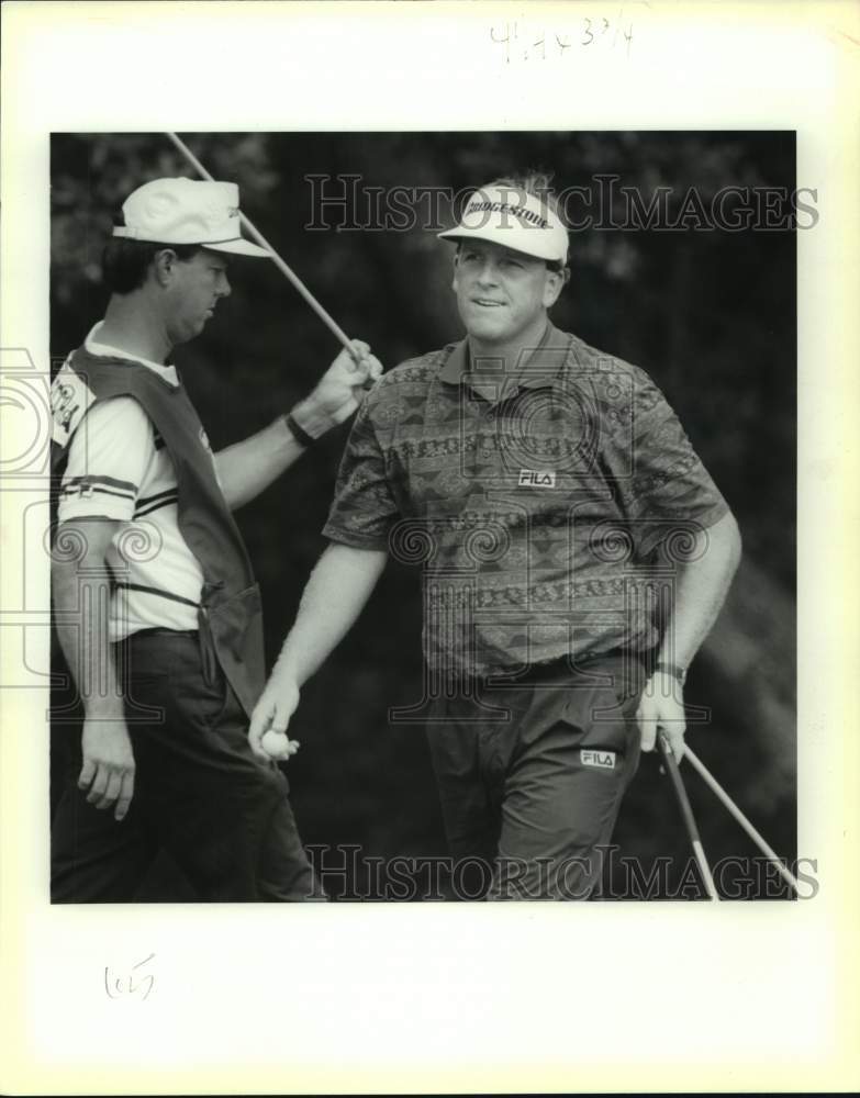 1991 Press Photo Golfer Mark Calcavecchia plays the Texas Open - sas16758 - Historic Images