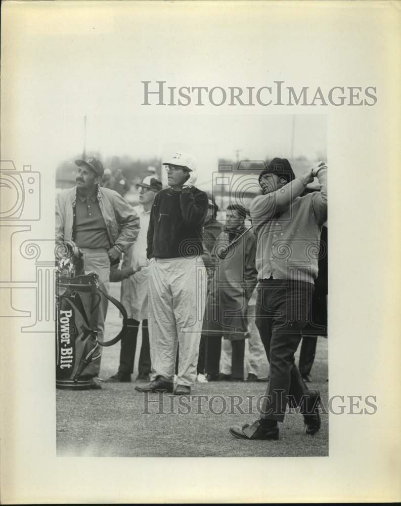 Press Photo Golfers Beard and Rodgers in action - sas16785 - Historic Images