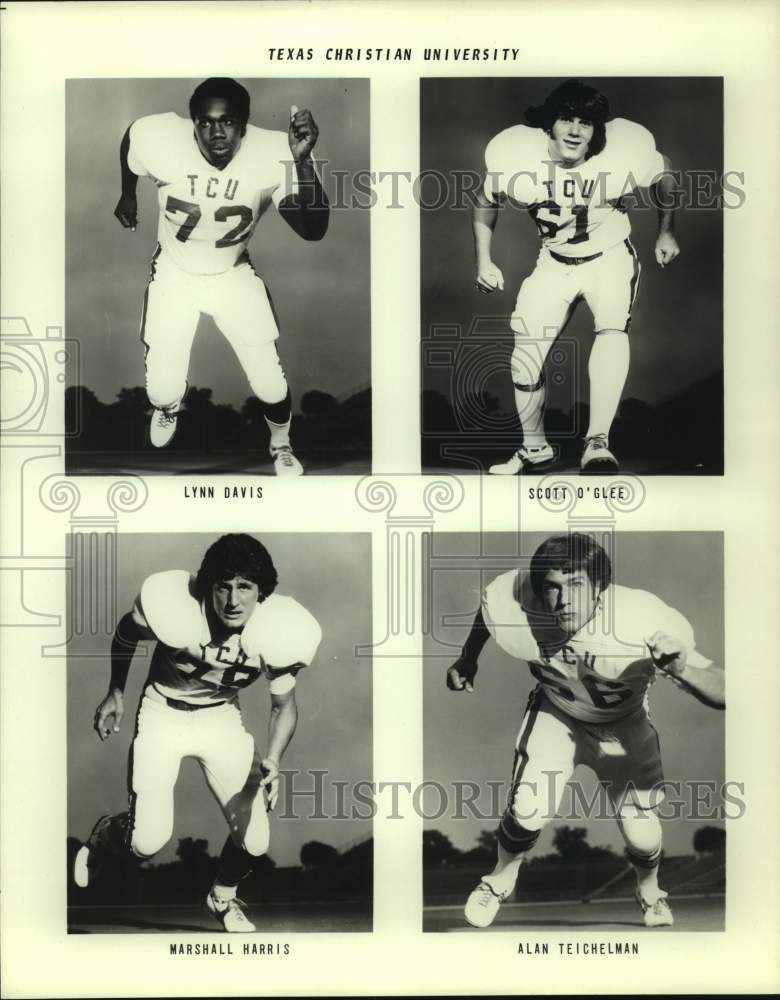 Press Photo Texas Christian college football players - sas16795 - Historic Images