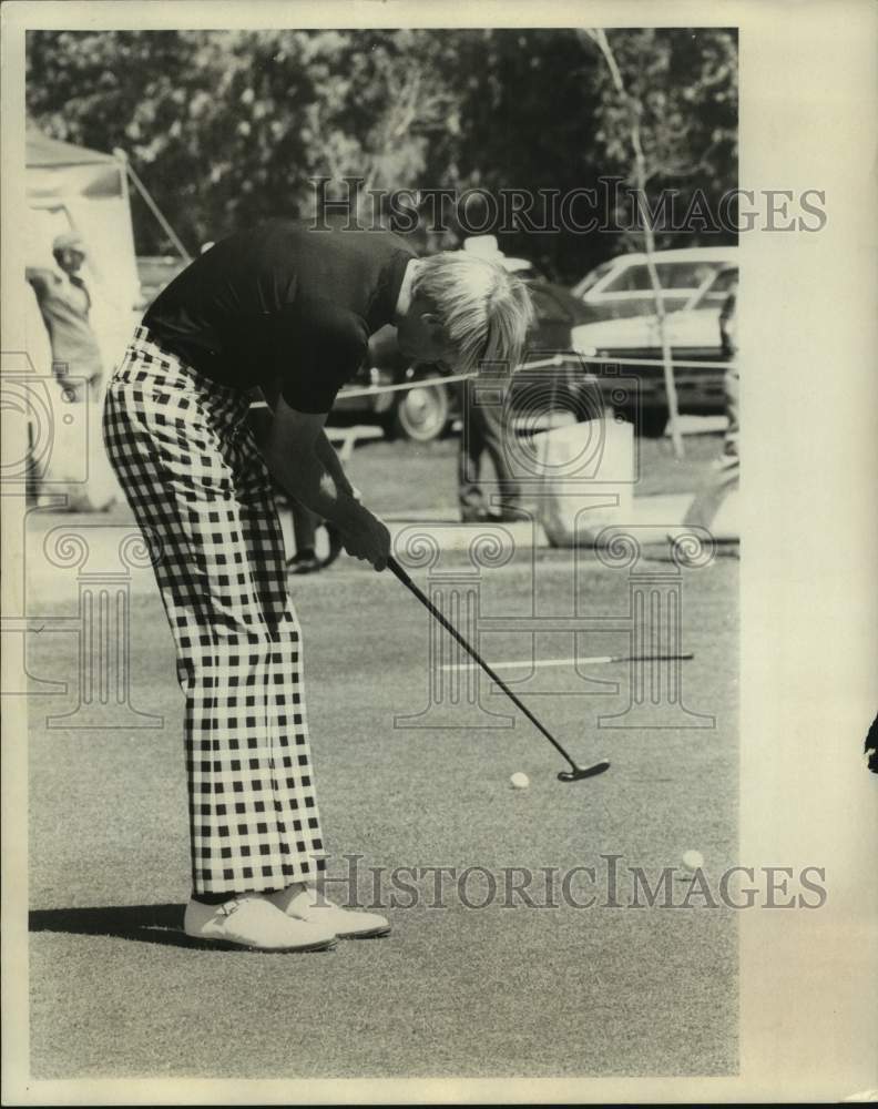 1972 Press Photo Pro golfer Larry Hinson at the 1972 New Orleans Open - Historic Images