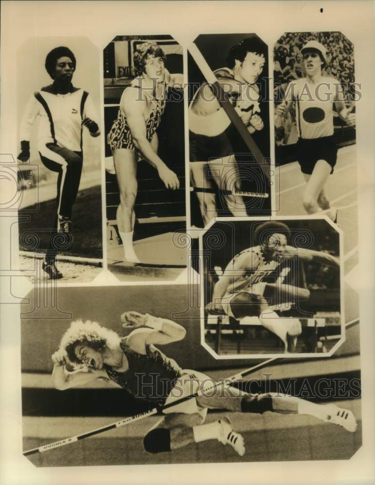 1976 Press Photo Athletes to compete in the Pro Track Classic at Texas Stadium - Historic Images
