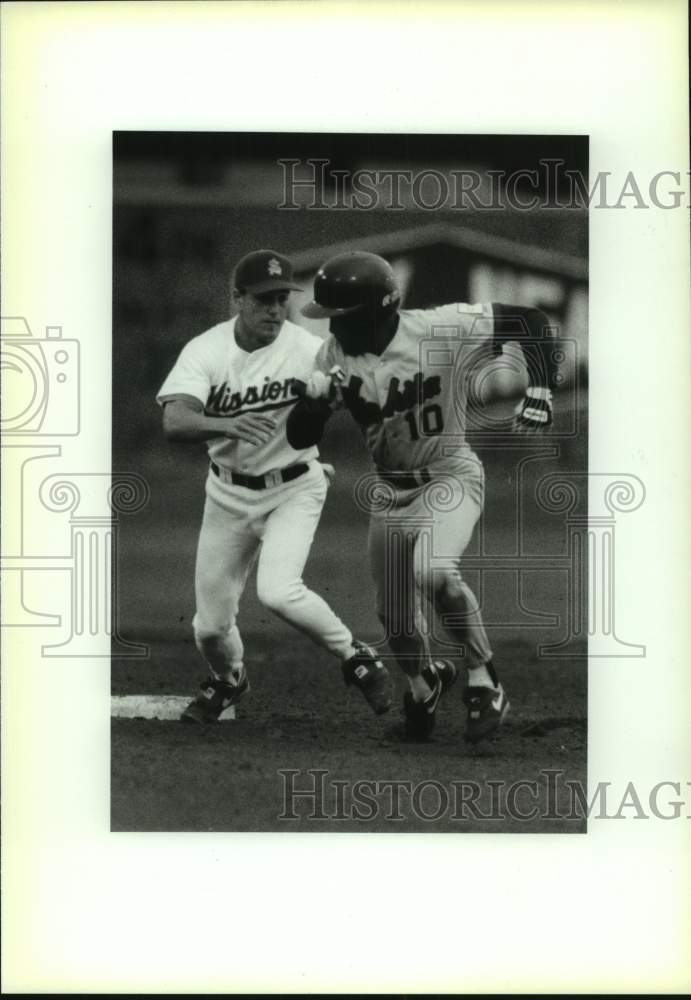 1992 Press Photo Wichita and San Antonio Missions play minor league baseball - Historic Images