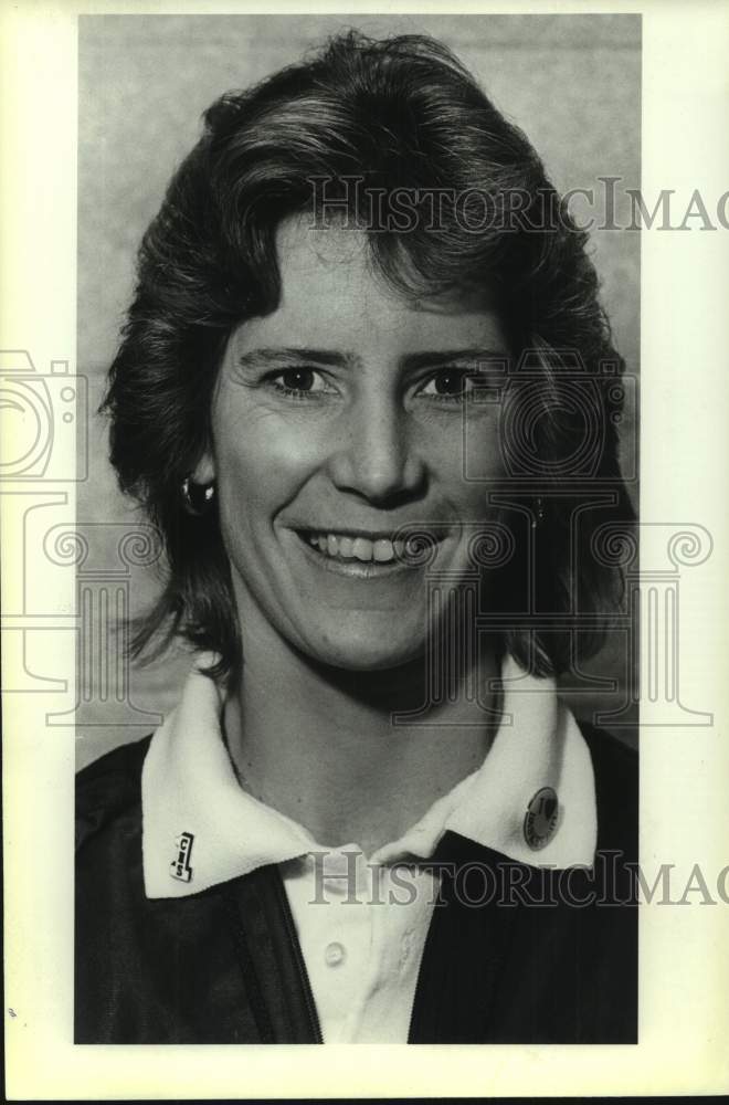 1986 Press Photo Clark High girls basketball coach Janice Miller - sas16858 - Historic Images