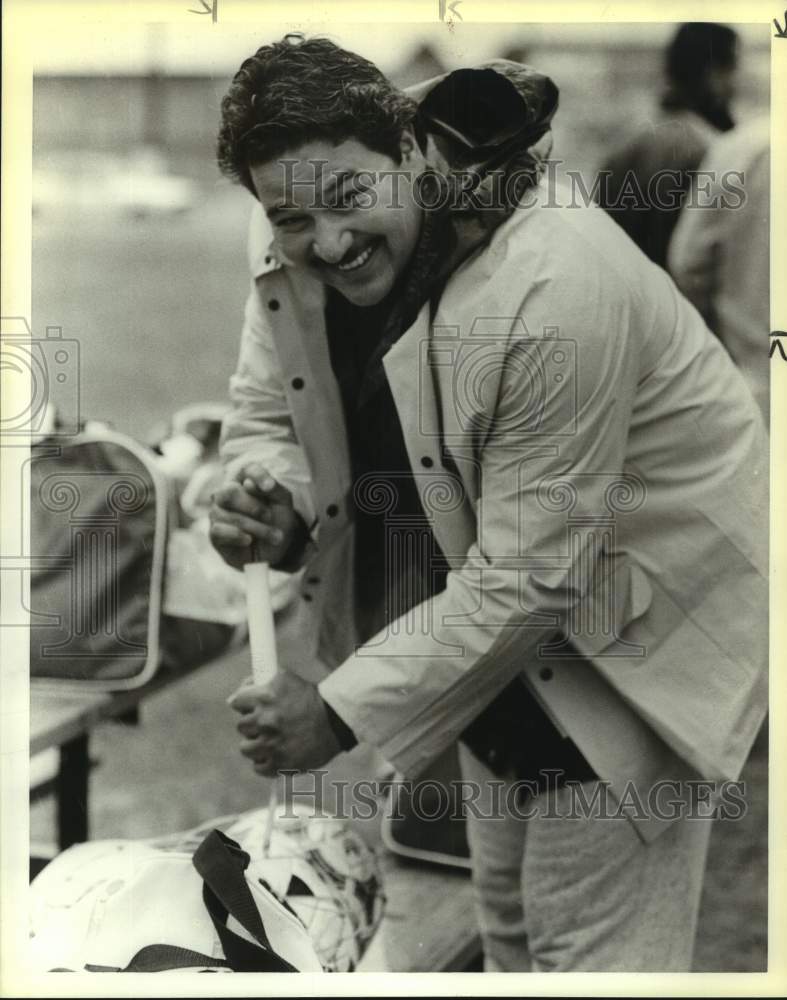 1989 Press Photo Madison High School soccer coach Hector Sandoval - sas16998 - Historic Images