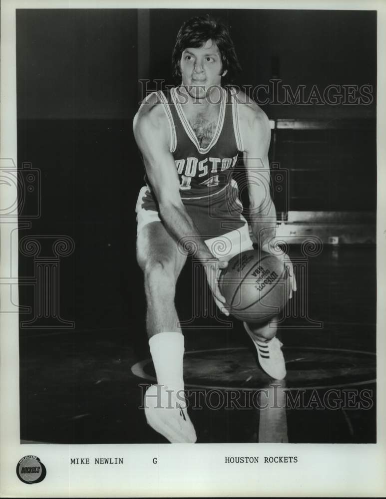 Press Photo Houston Rockets basketball player Mike Newlin - sas17018 - Historic Images