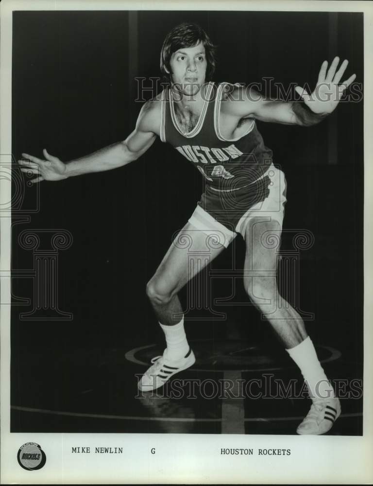Press Photo Houston Rockets basketball player Mike Newlin - sas17019 - Historic Images