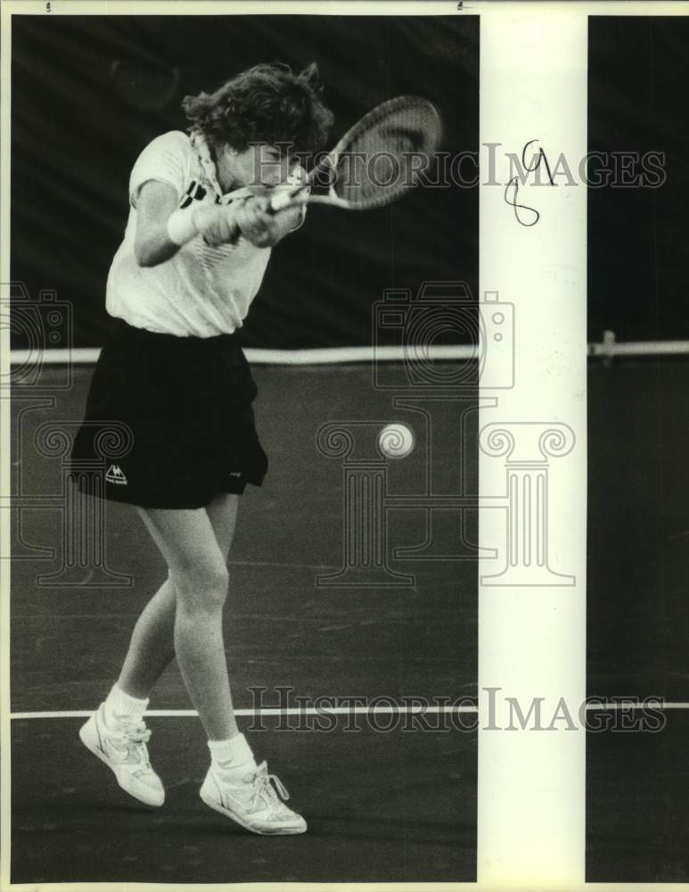 1987 Press Photo San Antonio Racquets team tennis player Gretchen Magers - Historic Images