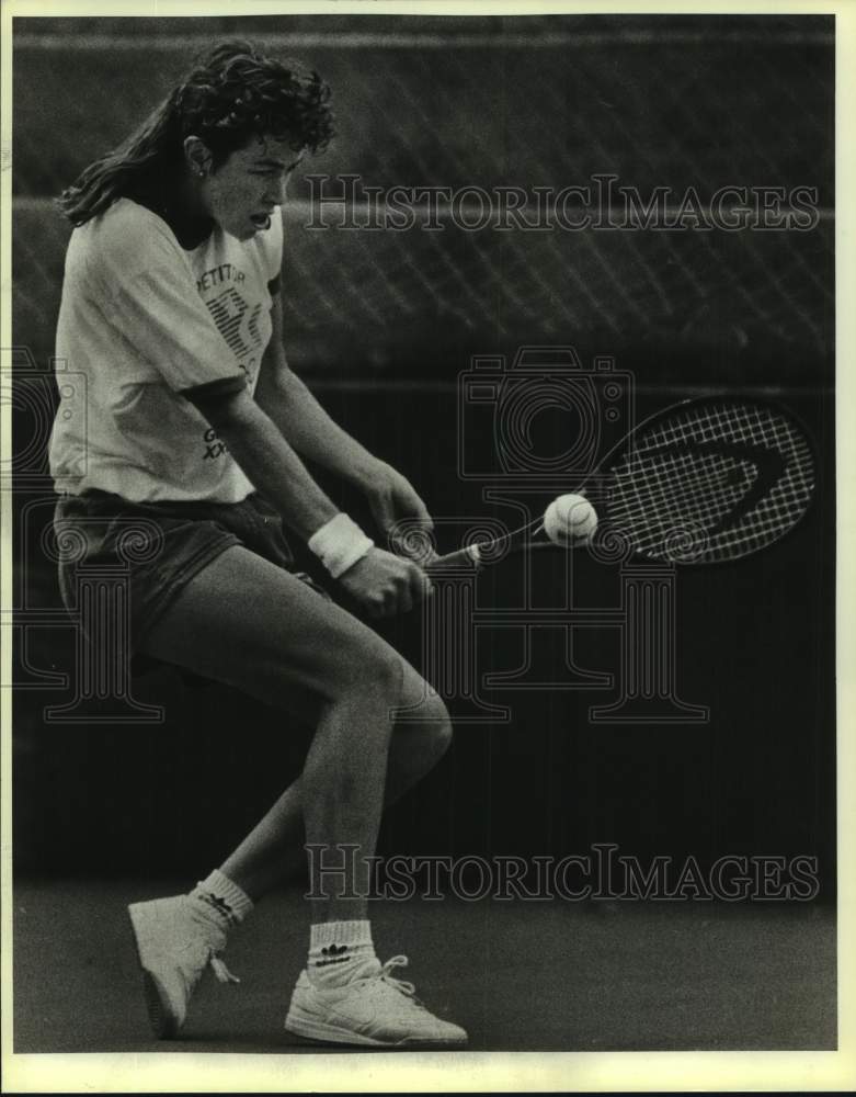 1986 Press Photo Tennis player Gretchen (Rush) Magers - sas17053 - Historic Images