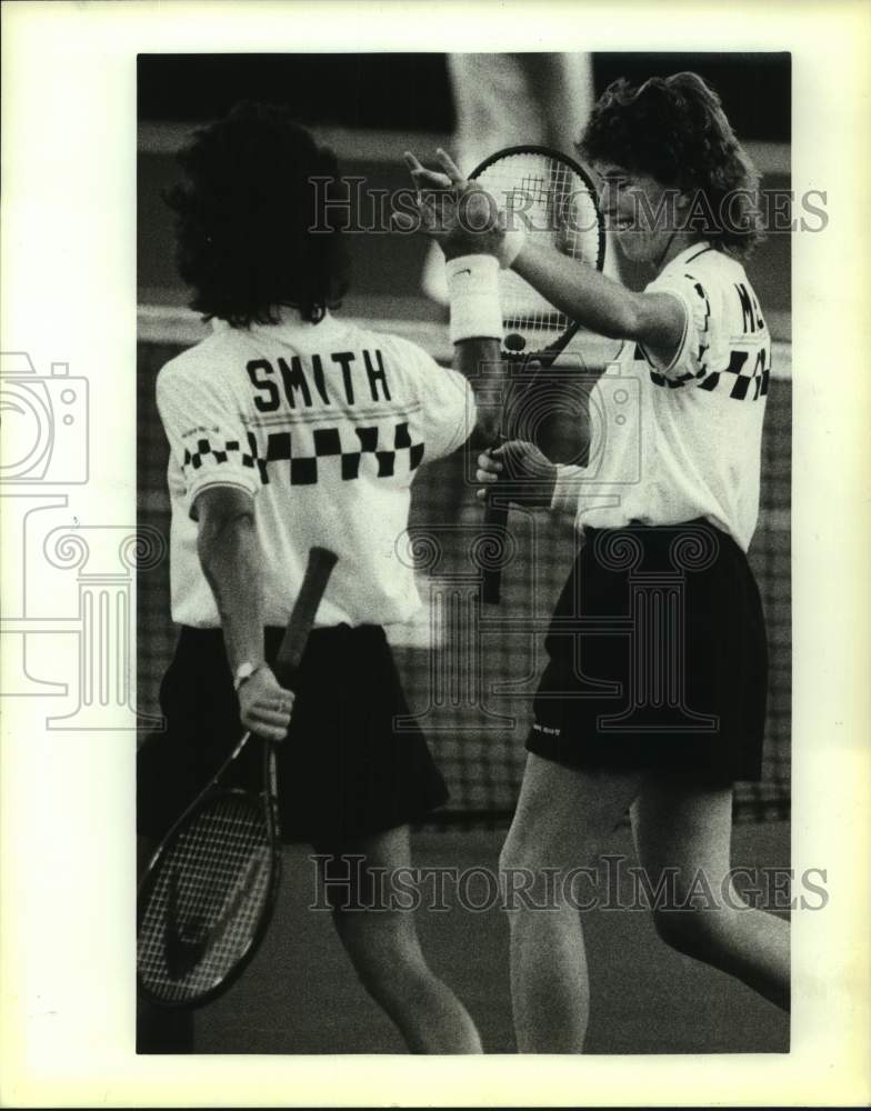 1987 Press Photo San Antonio Racquets tennis Gretchen Rush Magers and Ann Smith - Historic Images