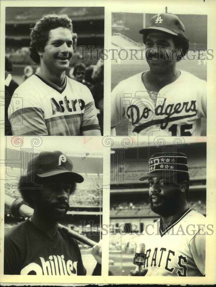 Press Photo Four Major League Baeball players to appear on NBC broadcasts - Historic Images