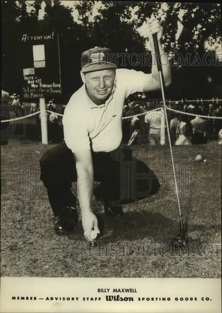 Press Photo Golfer Billy Maxwell - sas17072 - Historic Images