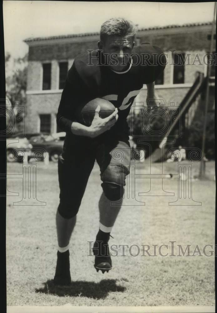 Press Photo Football player Ed Matteson - sas17090 - Historic Images