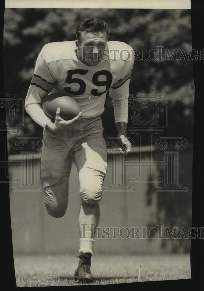 1950 Purdue University football player Neil Schmidt - Historic Images