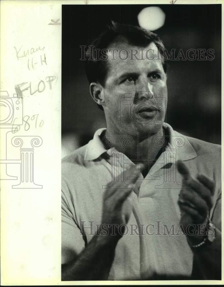 1987 Press Photo Holmes High coach David Knaus - sas17131 - Historic Images